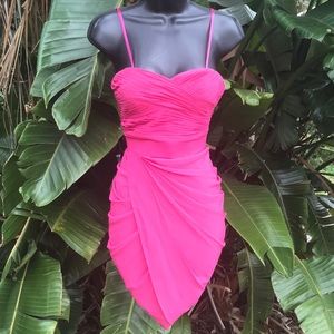 Cache corset assymetric dress